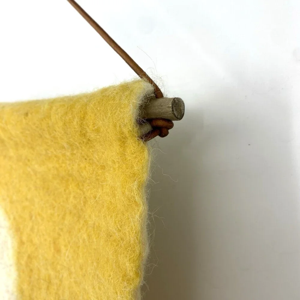 En Gry & Sif Felted Wool Wall Hanging Scandinavian Minimalist Modern Decor Hygge